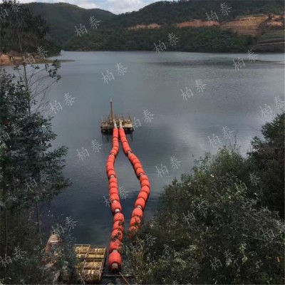 水产养殖区滚塑加工一体式拦渣阻拦浮筒图2
