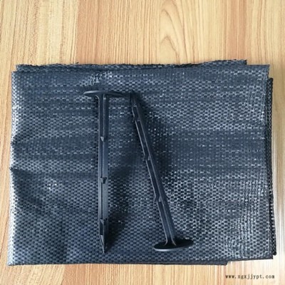 阜新 除草布 黑色防草布 园艺地布 编织防草布图2