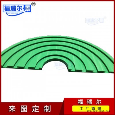 厂家直销转弯链条弯轨 尼龙U型链板导轨 尼龙磁性弯轨定做图2