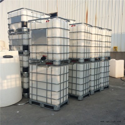 1000L滚塑加工制作带铁架运输吨桶 方形化工储存运输桶图2