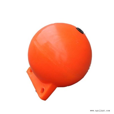水源地警示发泡浮球 海上养殖单耳浮球 滚塑加工25-80cm空心浮球