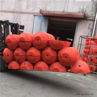 厂家供应 辽宁海上大型疏浚管道浮筒 滚塑加工组合式加工 水草树叶垃圾拦截塑料浮筒 管径800mm图2