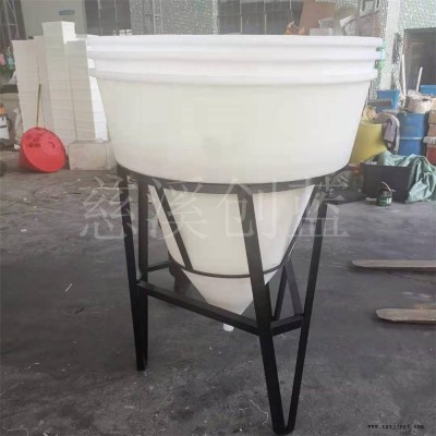 滚塑加工温泉循环水孵化池 尖底120L鱼苗虾苗养殖桶 培育桶图2
