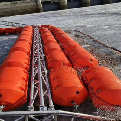 水电站拦污屏障 海上塑料浮动码头 PE浮体滚塑加工