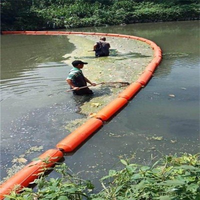 无锡河道浮桶 拦污浮球浮标 水面拦污桶栅浮桶浮体滚塑加工图3