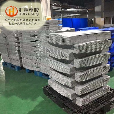 浙江周转中转箱 汇源塑胶有盖打包物流箱 双层加厚中转箱图2