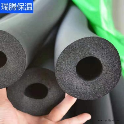 防火橡塑海绵管 瑞腾 铝箔自粘橡塑管 橡塑管道保温材料