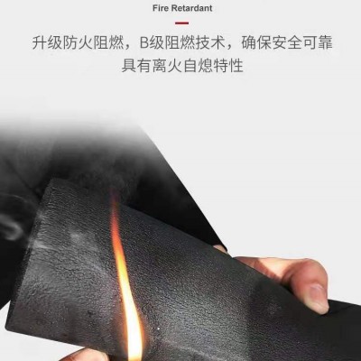橡塑管批发 DN50橡塑保温套管 铝箔橡塑保温管图2