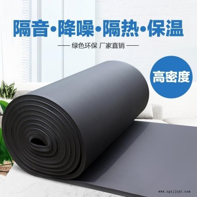 黑色难燃橡塑板 铝箔自粘橡塑保温板 新皓橡塑海绵板图1