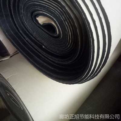 保温隔热橡塑海绵棉 自粘防火橡塑隔热保温板 楼顶隔热耐高温管道保温材料