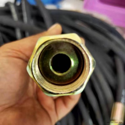 高压胶管 液压胶管 大口径胶管 通达橡塑 压滤机用胶管Φ13-1层 M22*1.5A型接头 胶管总成图2