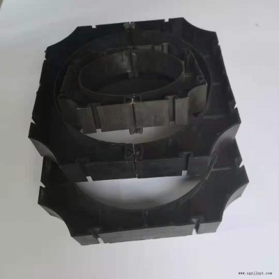 栋悦橡塑厂家直销电力管管枕40-325mmPVC排管支架 塑料集成管管托PE、PP电缆电力护套管管枕图2