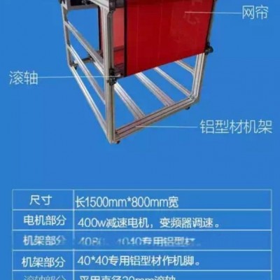 全套品牌熔喷布网帘输送机 熔喷网带收卷机分切机图3