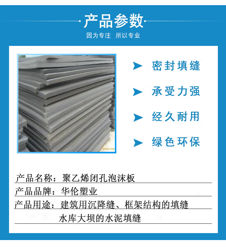 聚乙烯闭孔泡沫板