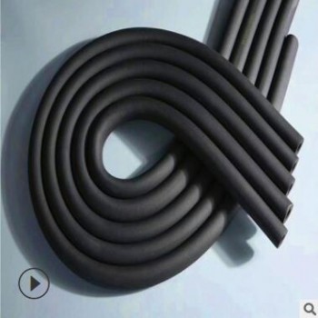 橡塑保温管批发 B2级阻燃橡塑管现货 太阳能热水管保温隔热橡塑管