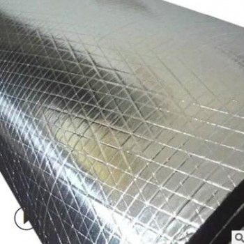 防冷铝箔复合橡塑保温板隔热吸音板网格铝箔复合防火海绵保温板图2
