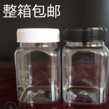 加厚方形蜂蜜瓶360毫升一斤装蜂蜜瓶酱菜瓶辣椒酱瓶pet塑料蜂蜜瓶