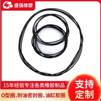 厂家定制橡胶圈 耐油密封圈丁青丁腈硅胶O型圈 耐磨液压油缸胶圈图2