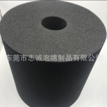定制防尘防杂物黑色色柱子 38MM海绵直径大试管过滤海绵柱子加工图2
