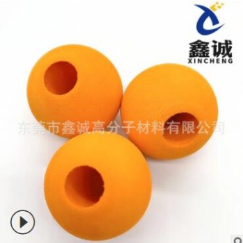 70度彩色EVA跳绳球黑色带孔EVA按摩球 EVA异形研磨球图2