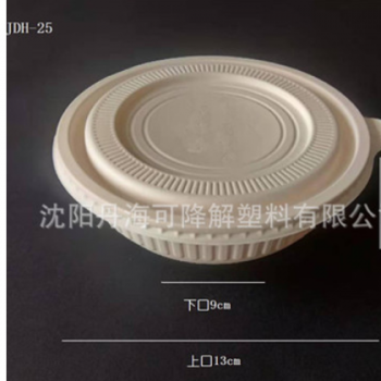 厂家生产一次性可降解餐盒，多格 单格 可降解外卖打包盒图2