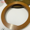 聚酰亚胺加工定做PI板零件管材工程塑料棕色聚酰亚胺切圆加工定制