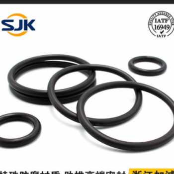 SJK黑色四丙氟O型圈平垫圈耐高温水蒸气AFLAS耐腐蚀硬度70-90A