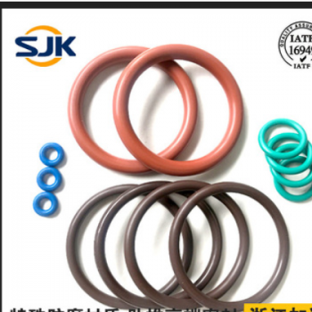 SJK氟胶O型圈规格齐全耐磨耐高温耐腐蚀耐油氟橡胶密封圈免费拿样