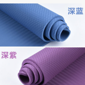 2020年度热销产品环保双色夹层TPE瑜伽垫 品质保障,粉色图3