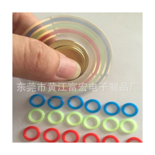厂家供应 三头六臂胶圈 指尖陀螺O型圈 六角陀螺彩色密封胶圈图2