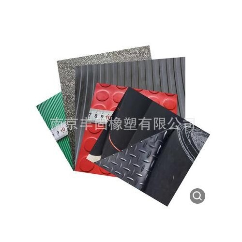 宽细条纹橡胶板黑色红色绿色条纹橡胶垫花纹绝缘橡胶板厂家定制图2