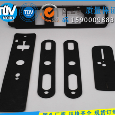 专业硅胶制品生产电子锁硅胶 锁具硅胶垫防震垫片 黑色硅胶门锁片