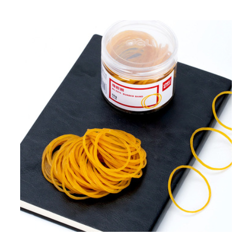 品牌3214橡胶圈 乳胶圈 橡皮圈 橡皮筋 50g/筒 文具办公用品图2