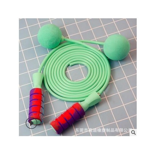 镀金钢丝跳绳PVC负重防绕儿童学生中考用健身体能竞速轴承跳绳