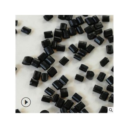 HIPS高光黑色 环保防火hips475颗粒再生料 键盘料 黑色衣架料图1