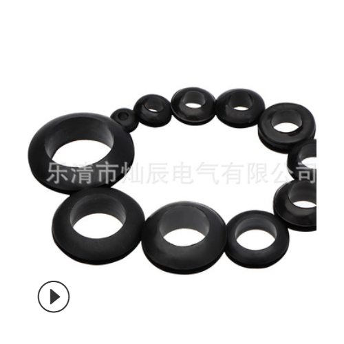150pcs盒装橡胶护线环 单面护线圈密封圈+标签 防水O型橡胶圈图2