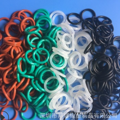 橡胶o型圈硅胶红色 耐油绿色氟胶密封胶圈 白色透明防水O形圈黑色图1
