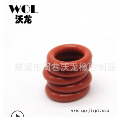红色硅胶O型圈 橡胶圈 太阳能硅胶圈 橡胶制品厂家图2