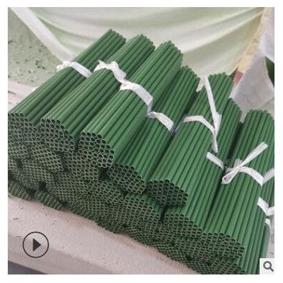 供应pvc管广场展览插地花绿色杆直径8塑料硬管向日葵杆长度自由