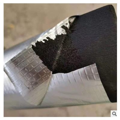 黑色阻燃空调铝箔保温管 工程管道泡沫海绵管 b1难燃吸音橡塑管