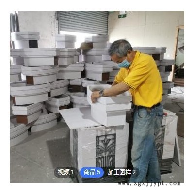 户外pvc花箱市政道路组合隔离花箱公园阳台种植花槽防腐木花箱图3
