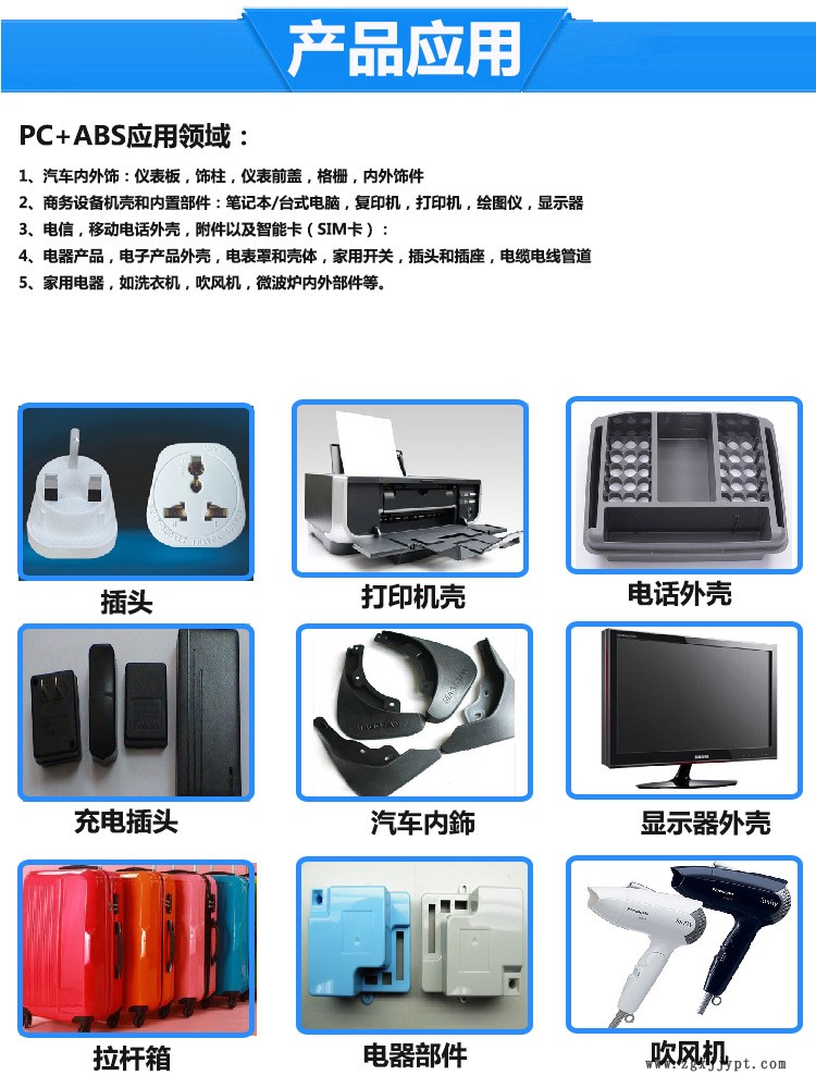 pc+abs产品应用