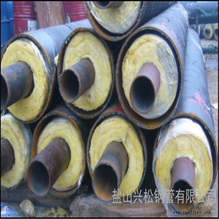 甘肃高密度聚直埋保温管 预制直埋保温管兴松管道