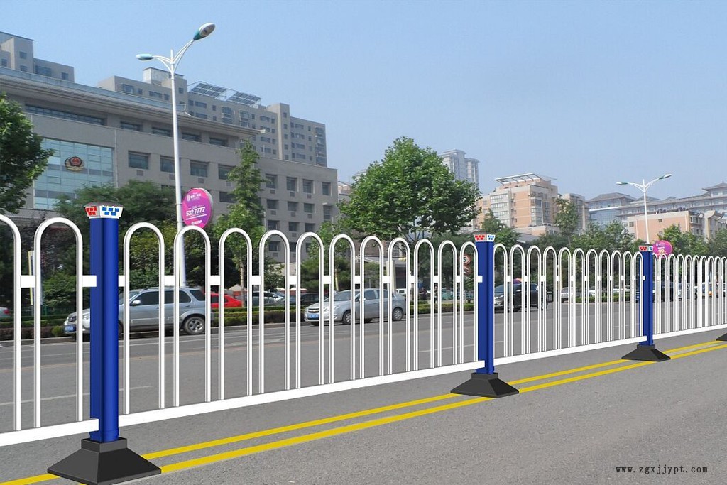 pvc塑钢护栏 道路护栏 浸塑市政护栏 泓磊定制厂家