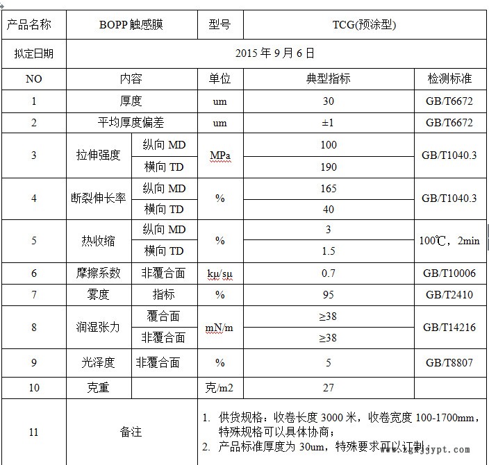 参数预涂触感