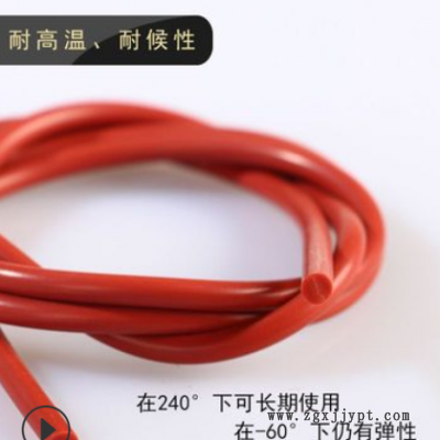 彩色硅胶实心圆条 耐高温硅胶实心圆棒 圆形防水橡胶密封条胶条图3