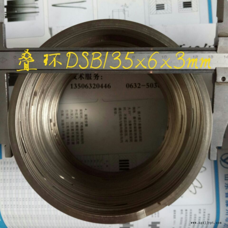 叠环 支撑环 DSB 135*6*3 孔卡 密封叠环 金属密封环 密封圈示例图1