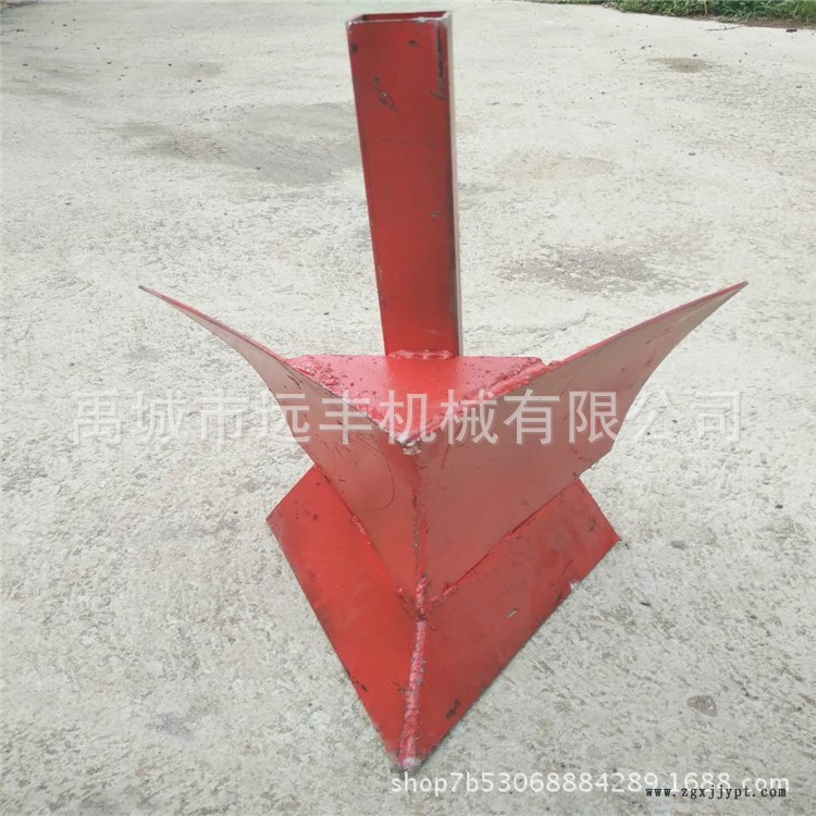 旋耕机后边转配开沟起垄犁头 生产定做双面开沟起垄犁头 优质犁头示例图2