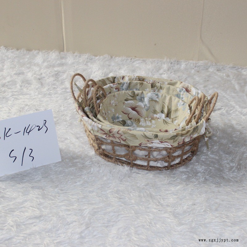 批发ZAKKA家居收纳筐用品 手工编织 收纳筐 商品陈列储物篮示例图22