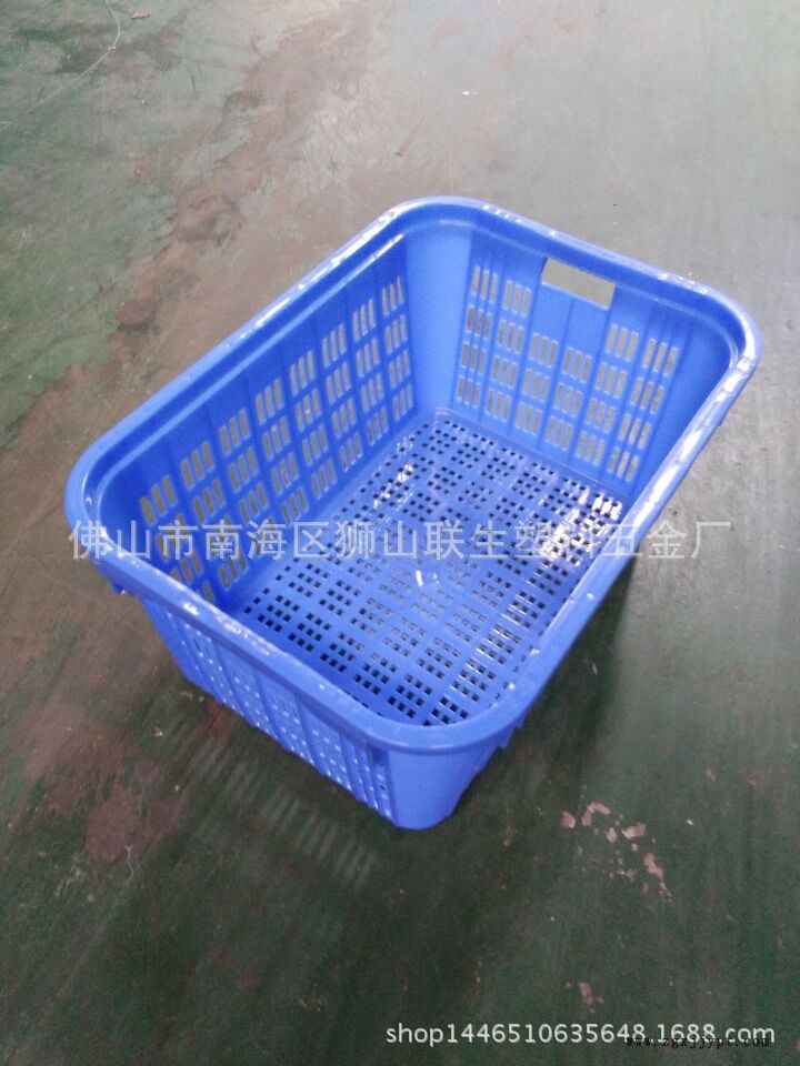 塑料箩筐 蘑菇专用塑料筐 广西蔬菜批发专用筐 塑料周转箩 周转箩示例图2